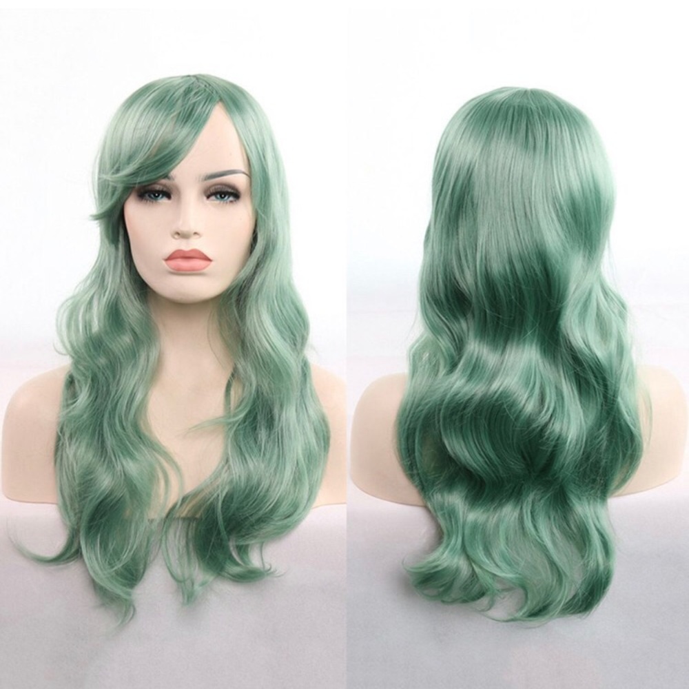 Light mint green wig